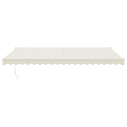Toldo Retráctil Aluminio Y Tela Color Crema 5x3 M_2