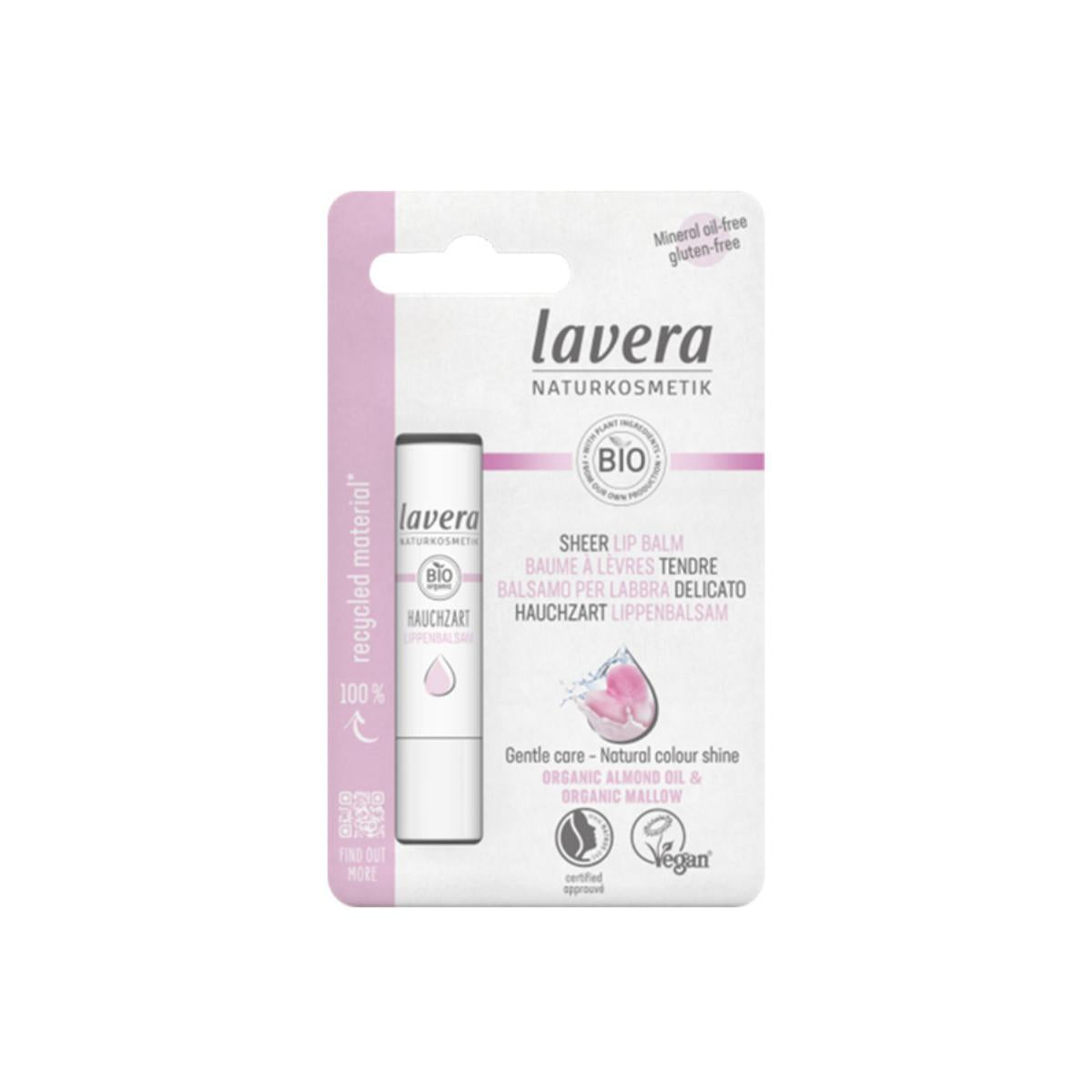 Bálsamo labial color rosado, Lavera 4.5 g