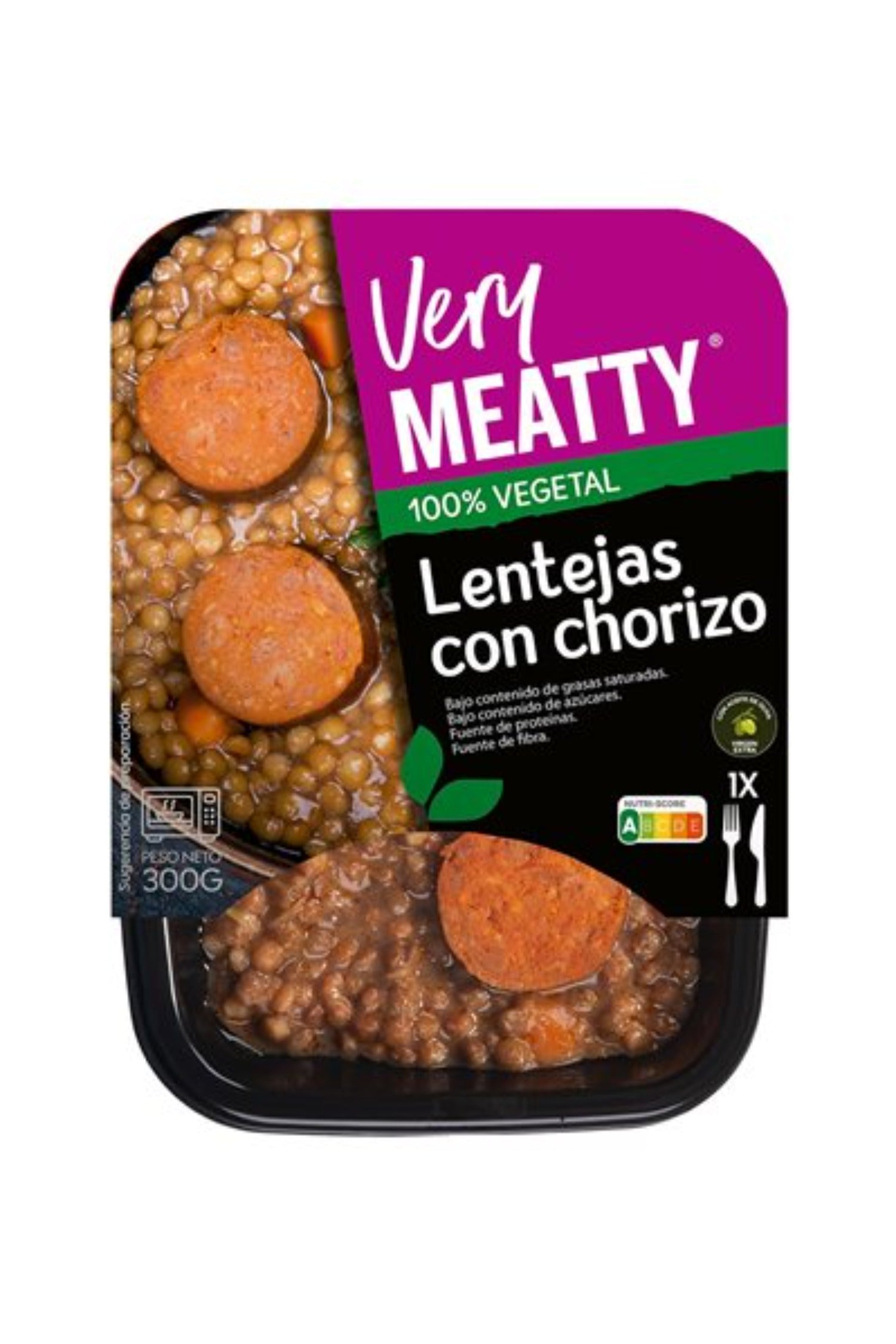 Lentejas Con Chorizo Vegetal Very Meatty 300 G_0