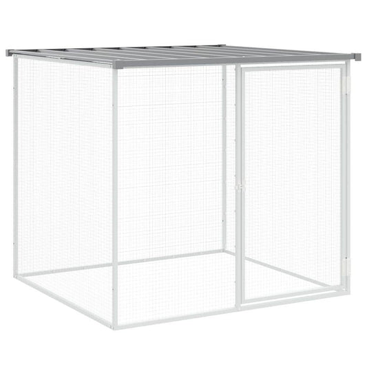 Vidaxl Jaula Gallinas Y Toldo Acero Galvanizado Gris Claro 103x98x90cm_0