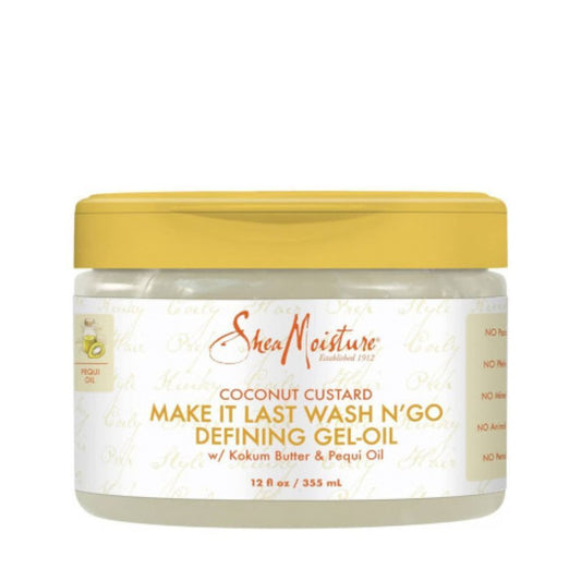 Gel-oil Definidor Wash N’ Go Aceite De Coco Custard Shea Moisture 340g_0