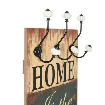 Perchero De Pared Home Is Con 6 Ganchos 120x40 Cm_3