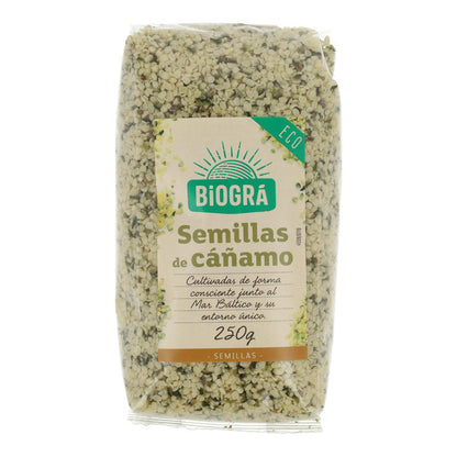 Semillas de Cáñamo peladas BIO Biogra, 250 gr