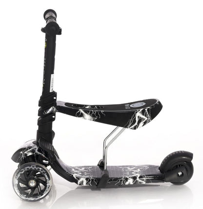Patinete Infantil Con Asiento Smart Black Flash_2