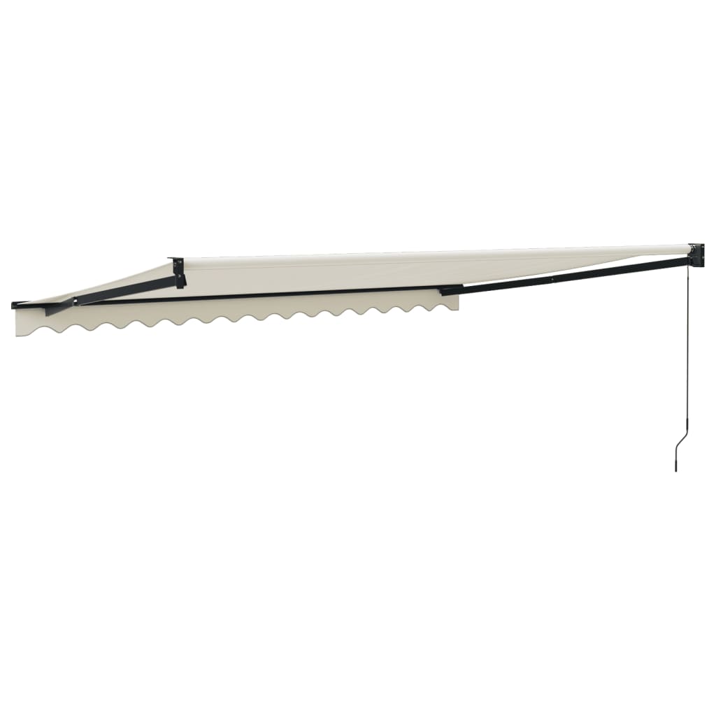 Toldo Retráctil Aluminio Y Tela Color Crema 4,5x3 M_4