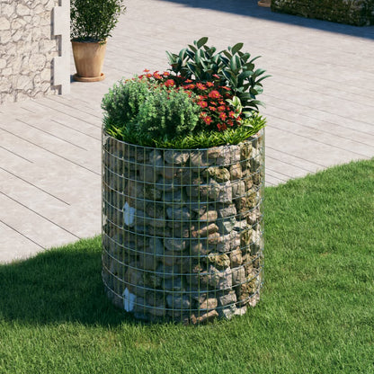 Poste Circular De Gaviones Acero Galvanizado Ø100x100 Cm / Vetonek_3