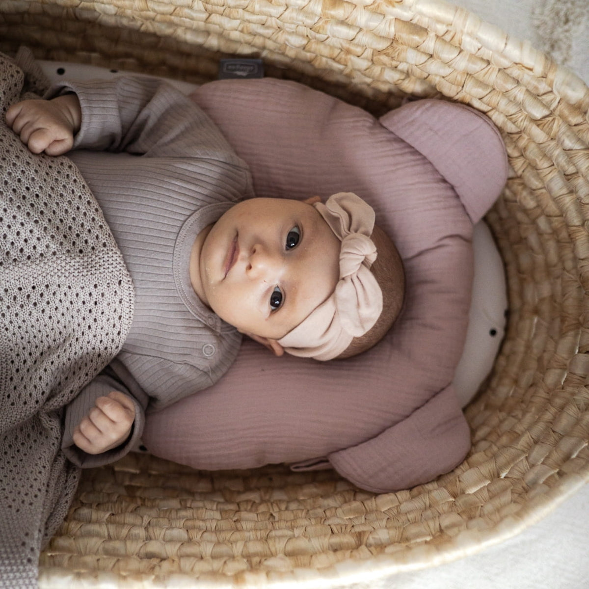 Almohada Cojin Plagiocefalia Bebés Muselina Rose