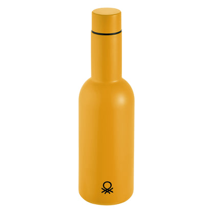 Botella De Agua 550ml Acero Inoxidable Amarilla Casa Benetton_0