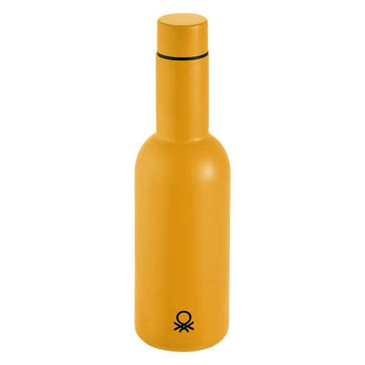 Botella De Agua 550ml Acero Inoxidable Amarilla Casa Benetton_0
