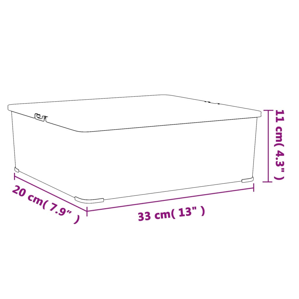 Vidaxl Cajas De Almacenaje Apilables 6 Uds Plástico 5 L_4