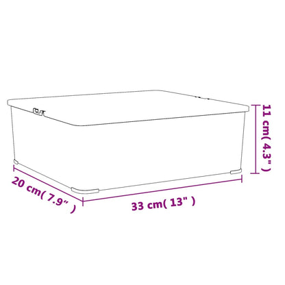 Vidaxl Cajas De Almacenaje Apilables 6 Uds Plástico 5 L_4