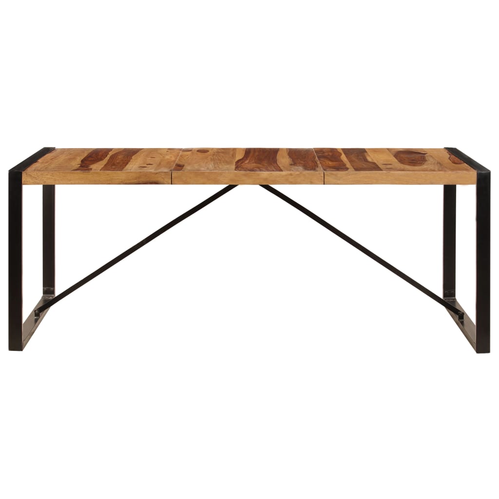 Mesa De Comedor De Madera Maciza De Sheesham 200x100x75 Cm_0