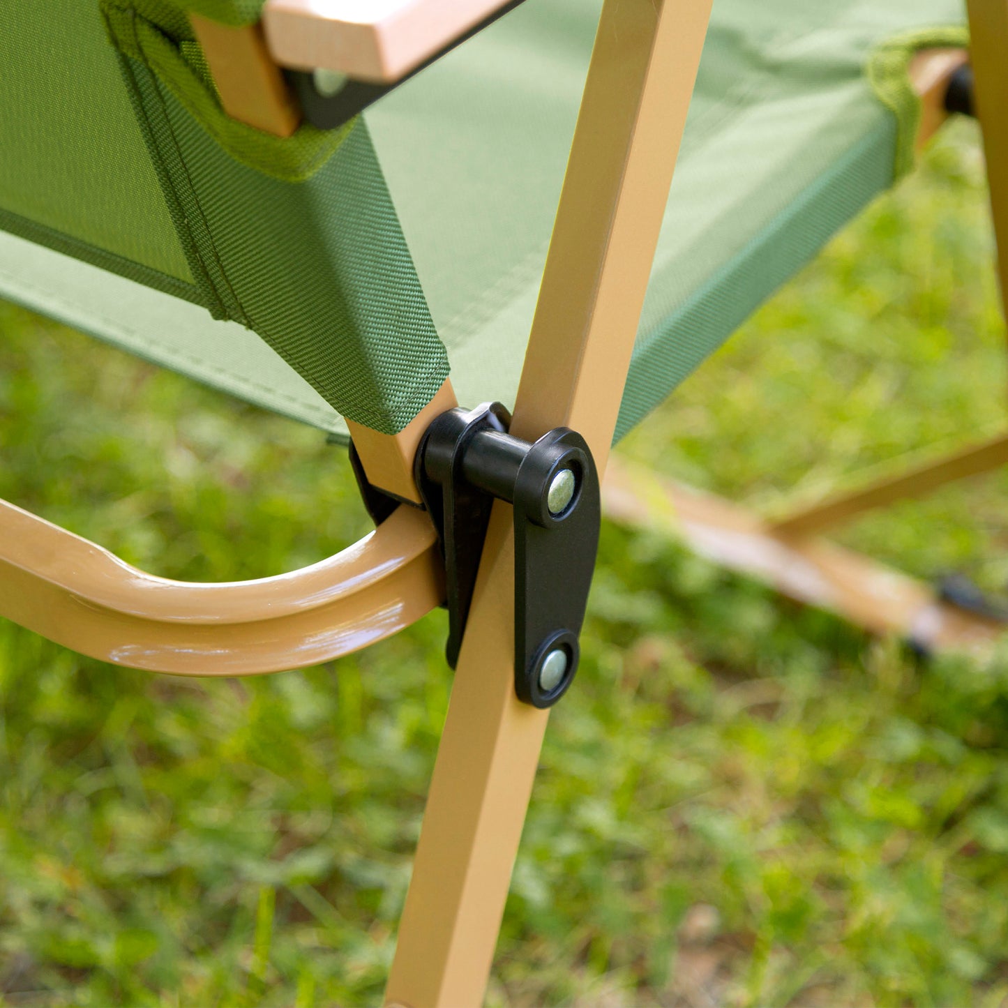 Pack 2 Sillas Plegables Altas Glamping Verde Acero Aktive_4