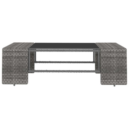 Vidaxl Juego De Muebles De Jardín 2 Piezas Ratán Sintético Gris_3