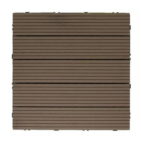 Pack 5 Baldosas de composite Durafloor 50x50 Dioco Chocolate 1,25 m2