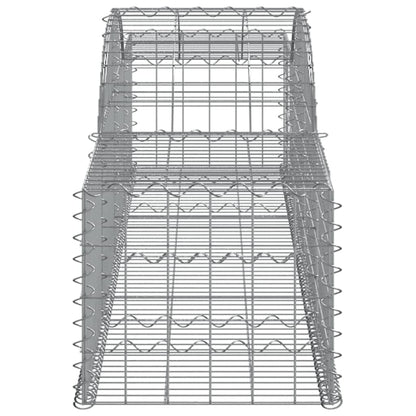 Cestas De Gaviones 10 Uds Forma De Arco Hierro 300x50x40/60 Cm_4