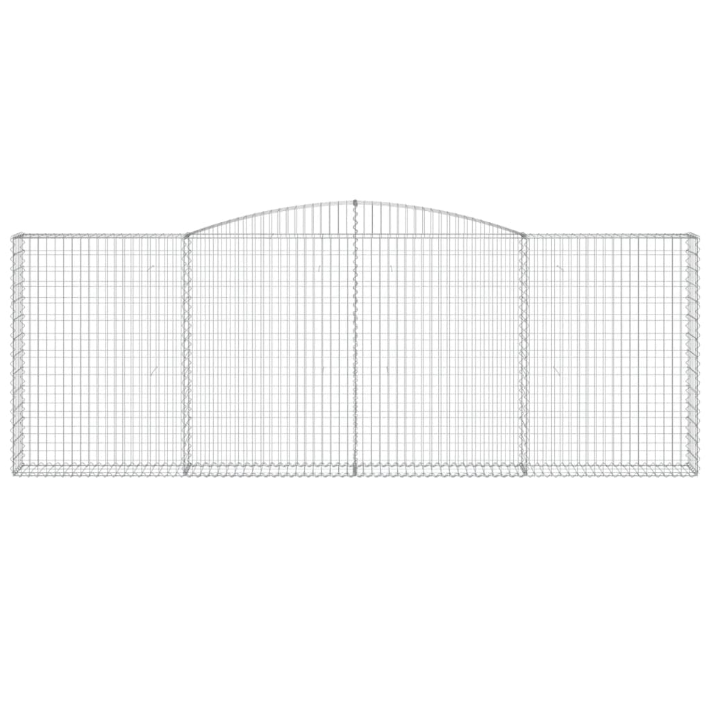 Cestas Gaviones 4 Uds Forma De Arco Hierro 400x30x140/160 Cm_3