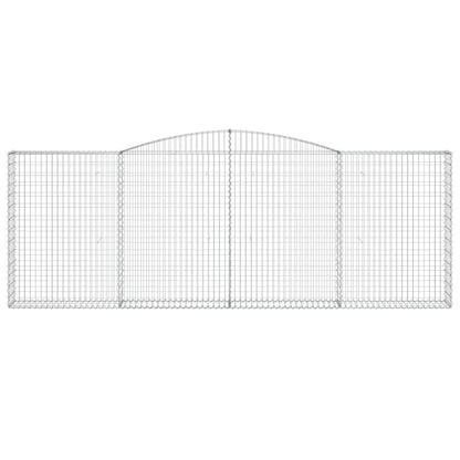 Cestas Gaviones 4 Uds Forma De Arco Hierro 400x30x140/160 Cm_3