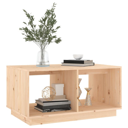 Mesa De Centro De Madera Maciza De Pino 80x50x40 Cm_2