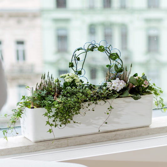 Jardineras Con Autorriego Berberis 60 Beig/marfil.