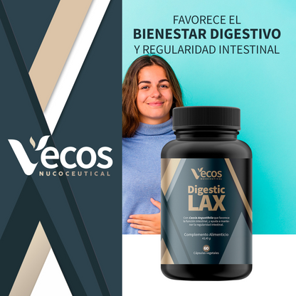 Digestic Lax Vecos 60 Cápsulas | Tránsito Intestinal Y Efecto Laxante | Con Sen, Frángula Y Aloe Vera_1