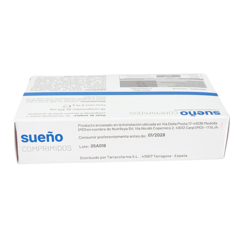 Sueño – Complemento Natural Con Melatonina, Triptófano Y Plantas Medicinales Para Dormir Mejor – 30 Comprimidos