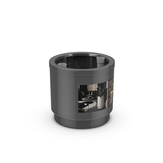 Maceta con autorriego hidrojardinera color antracita  D 26 x 25