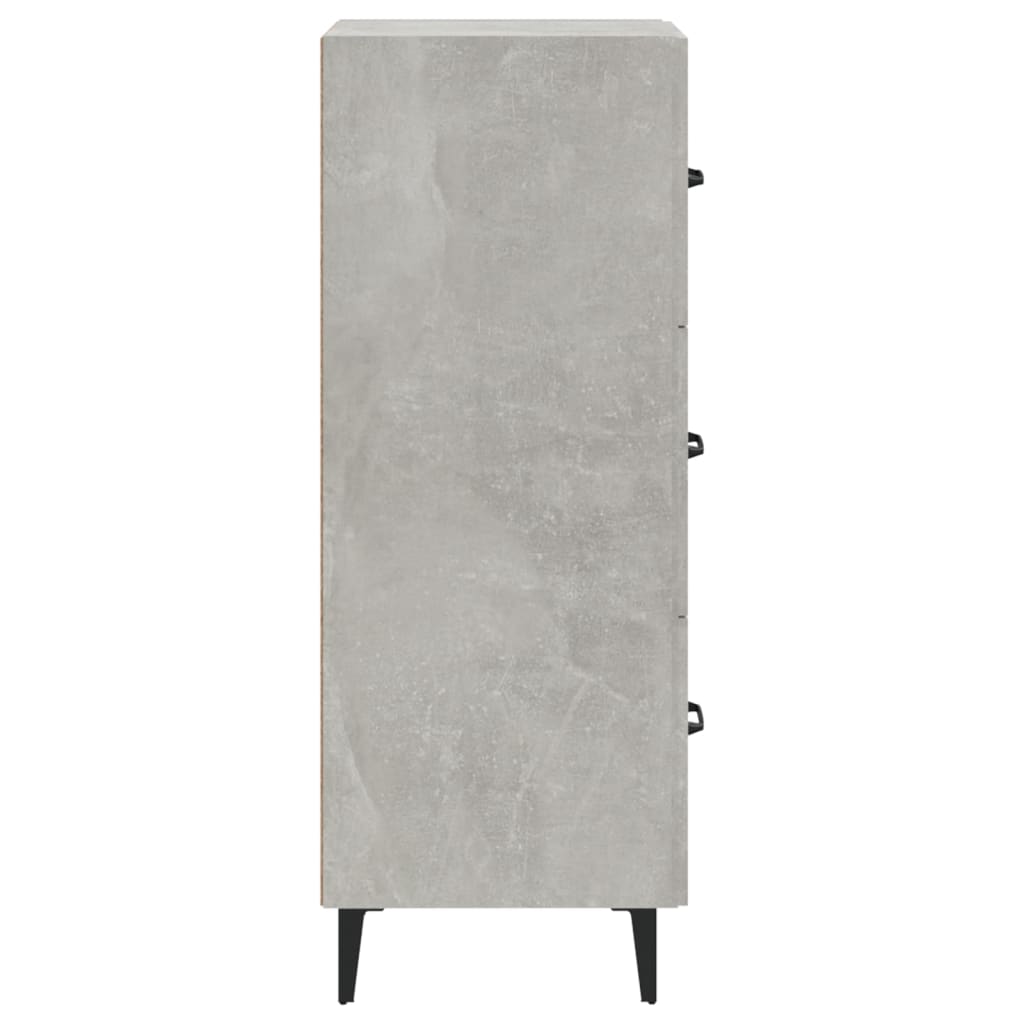 Aparador De Madera Contrachapada Gris Hormigón 34,5x34x90 Cm / Vetonek_1