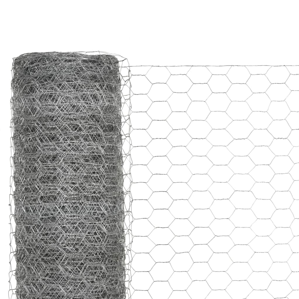 Alambrada De Gallinero Acero Galvanizado Plateado 25x1,5 M / Vetonek_2