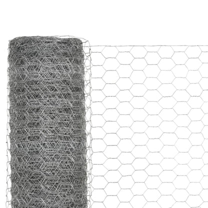 Alambrada De Gallinero Acero Galvanizado Plateado 25x1,5 M / Vetonek_2