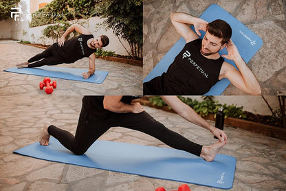 Kit Esterilla De Yoga Y Pilates Perpetual De 10mm Con Bolsa De Transporte Y Correa_1