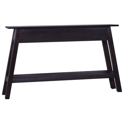 Mesa Consola De Madera Maciza De Caoba Negra 120x30x75 Cm_1