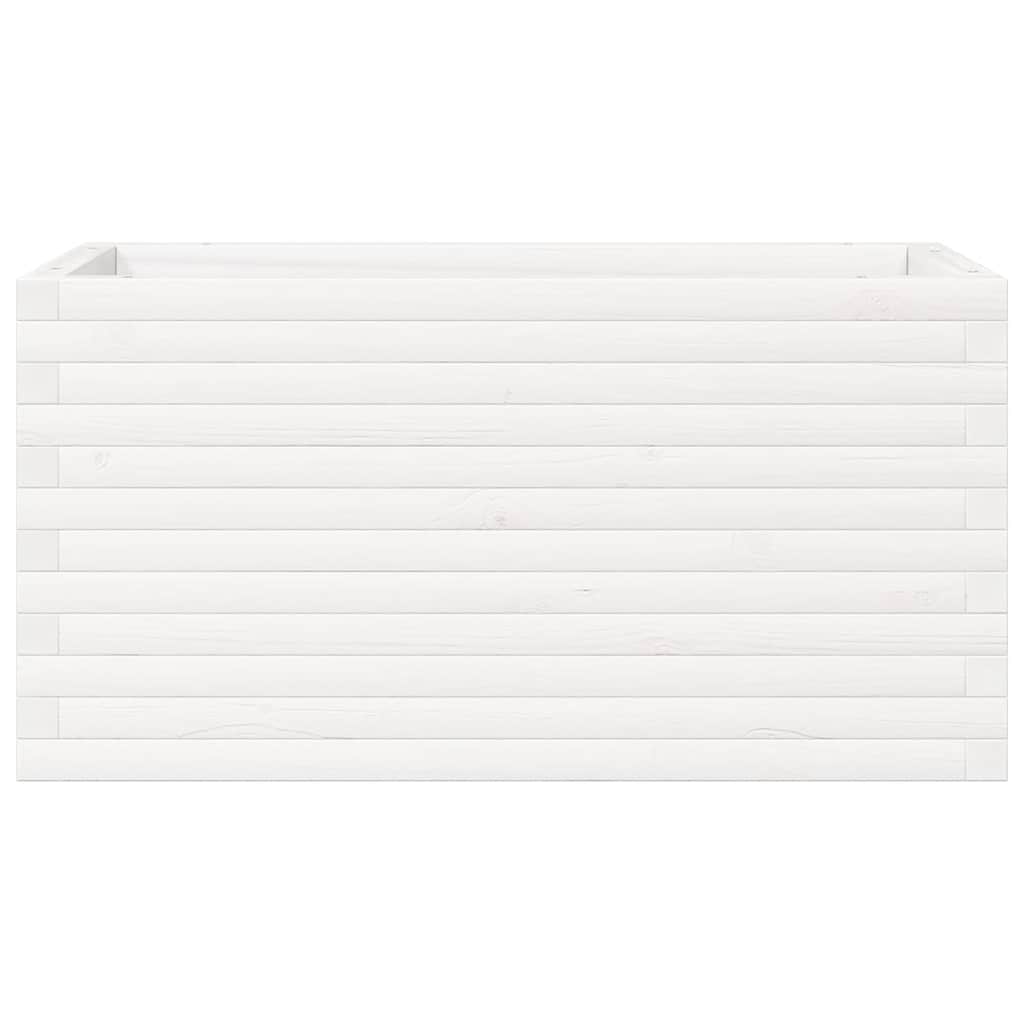 Jardinera Madera Maciza De Pino Blanco 90x40x45,5 Cm_4