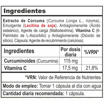 Longvida Cúrcuma Optimizada Vbyotics 60 cápsulas vegetales
