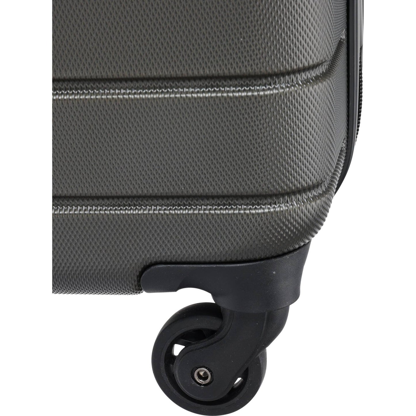 Well Home Maleta Trolley Abs De 20'' Con 4 Ruedas Color Gris Oscuro