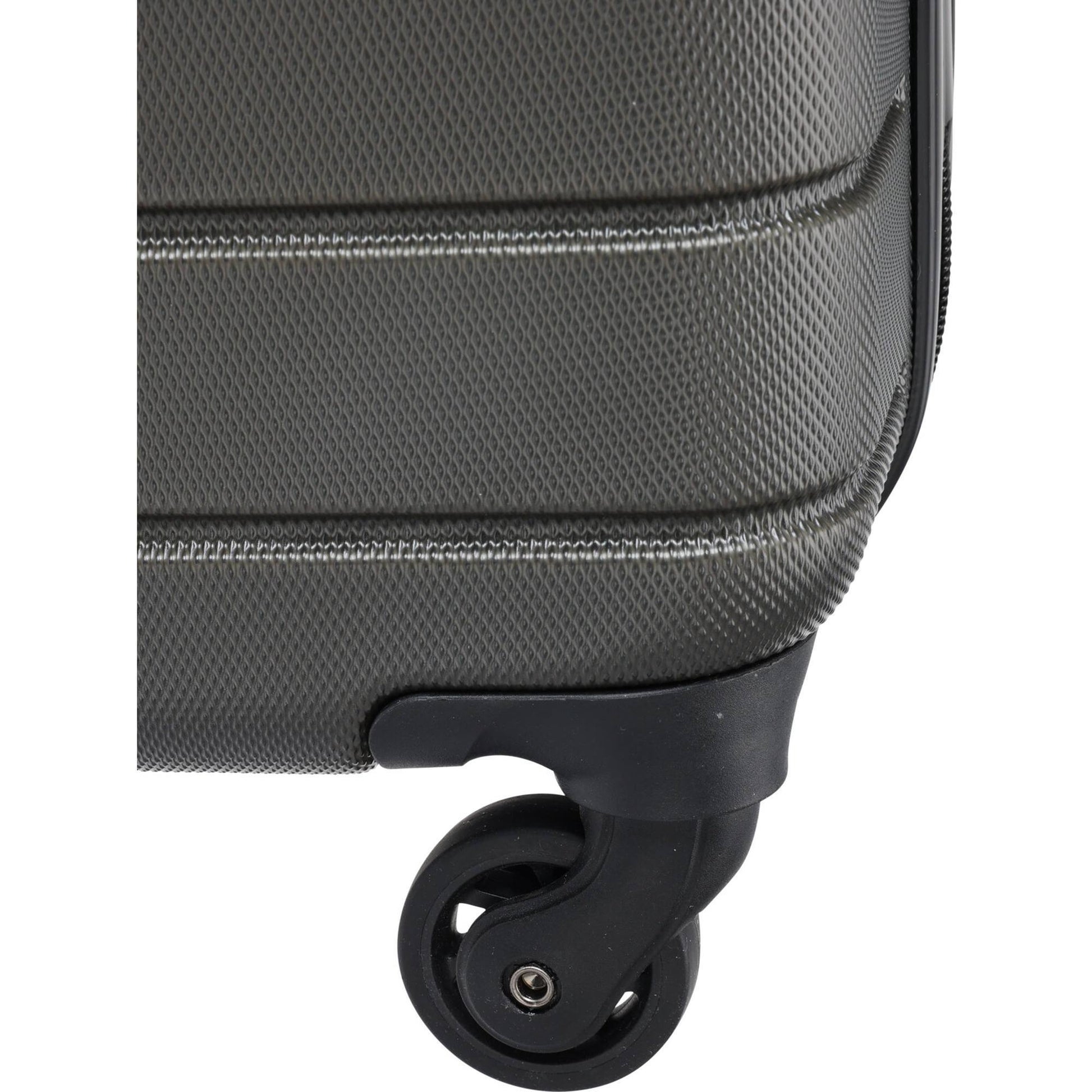 Well Home Maleta Trolley Abs De 20'' Con 4 Ruedas Color Gris Oscuro