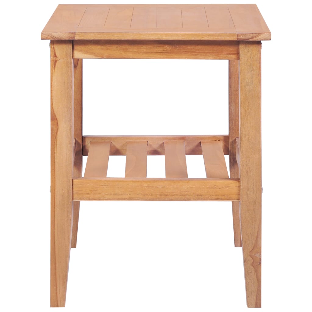 Mesa De Centro Madera Maciza De Teca 40x40x50 Cm_1