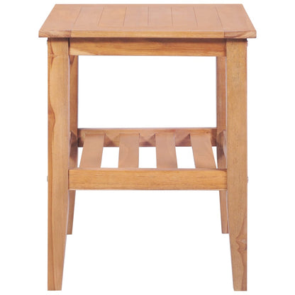 Mesa De Centro Madera Maciza De Teca 40x40x50 Cm_1