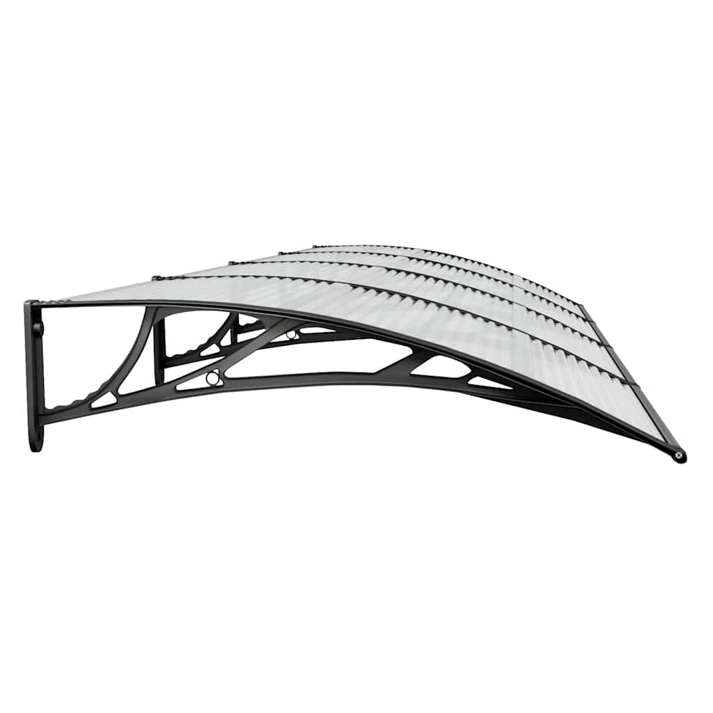 Marquesina De Puerta Policarbonato Negro 350x100 Cm_4