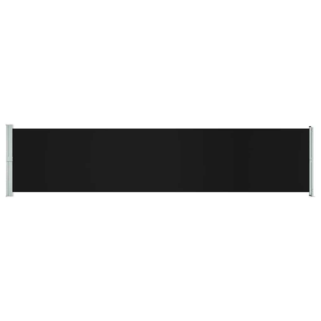 Vidaxl Toldo Lateral Retráctil Para Patio Negro 140x600 Cm_0
