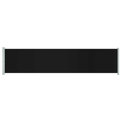 Vidaxl Toldo Lateral Retráctil Para Patio Negro 140x600 Cm_0