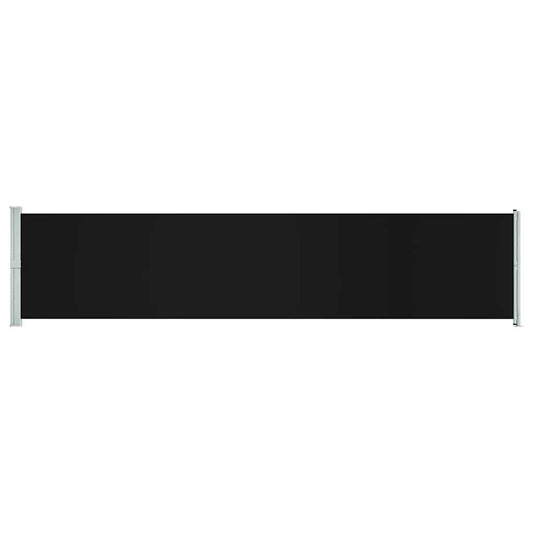 Vidaxl Toldo Lateral Retráctil Para Patio Negro 140x600 Cm_0
