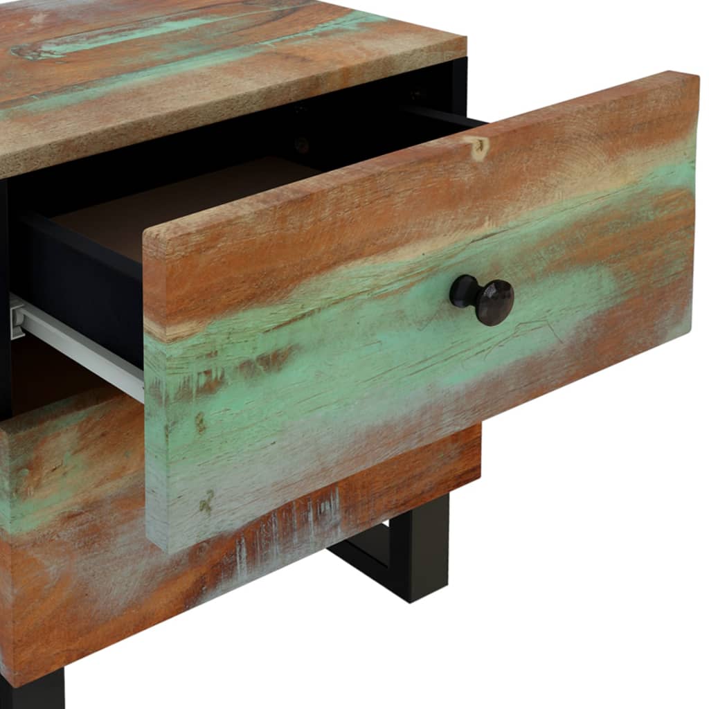 Mesitas De Noche 2 Uds De Madera Maciza Reciclada 40x33x46 Cm_4