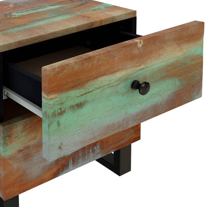 Mesitas De Noche 2 Uds De Madera Maciza Reciclada 40x33x46 Cm_4