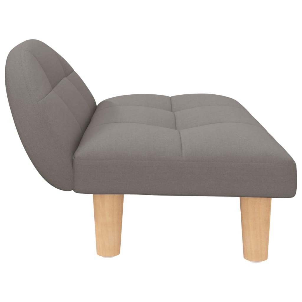 Cama Para Perros De Tela Gris Taupe 70x52x30 Cm / Vetonek_5