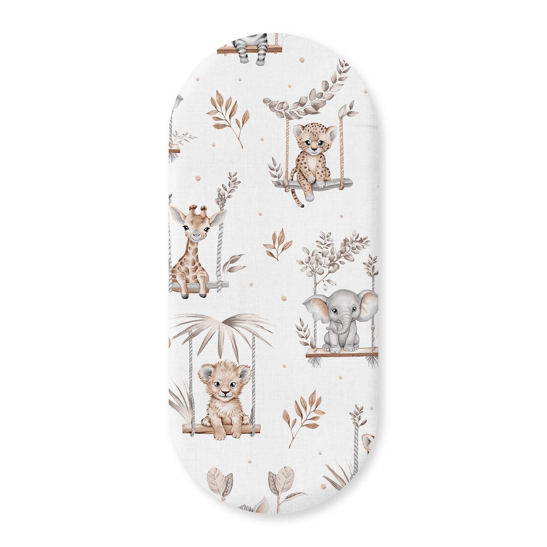 Colorful World Sábana Bajera Algodón Para Capazo 35x80 Cm Africa World