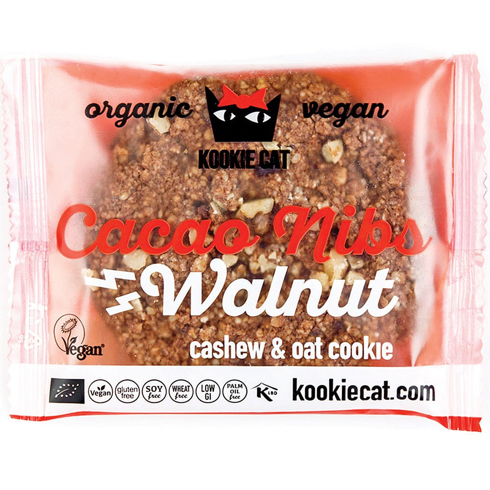 Galleta Doble Chocolate Y Nuez Kookie Cat 50g Bio_0