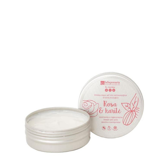Crema de manos rosa y karité LaSaponaria 60 ml