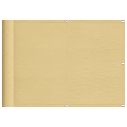 Vidaxl Pantalla De Balcón 100% Poliéster Oxford Color Arena 75x400 Cm_0