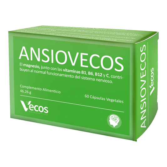Ansiovecos Vecos 60 Cápsulas | Estrés, Ansiedad Y Equilibrio Emocional | Griffonia, Rhodiola Y Triptófano_0